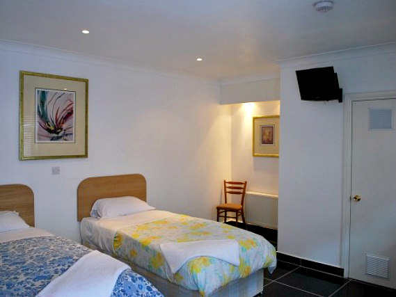 One of the twins at West London Annexe Rooms