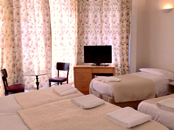 A typical family room at Bluebells Hotel