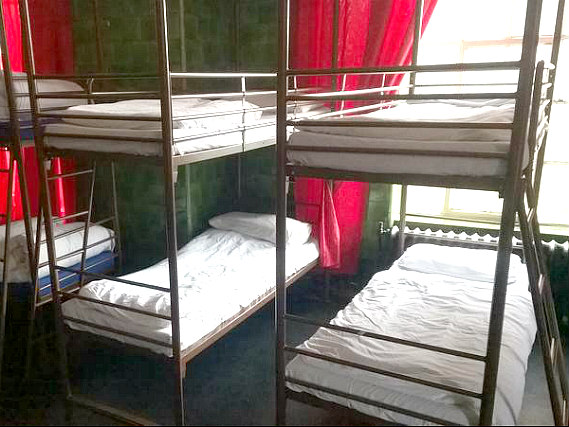 A dorm room at Borough Rooms