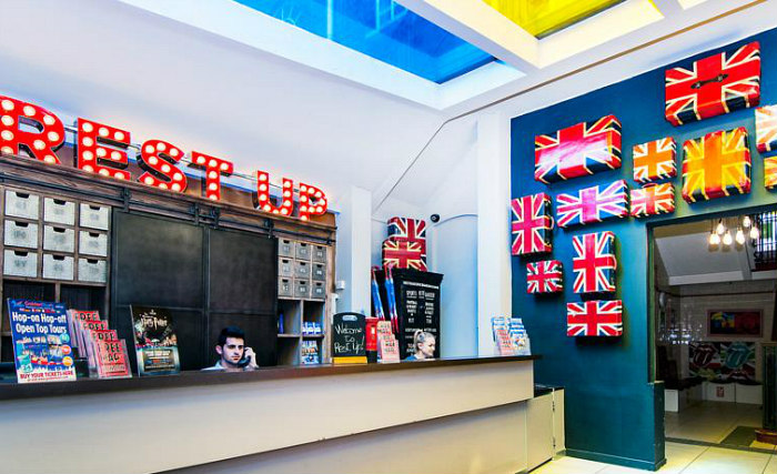 The front desk at Borough Rooms