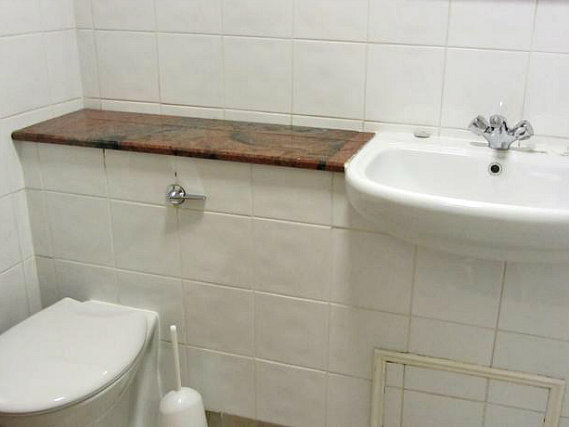 One of the bathrooms