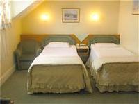 A typical twin room at Conifers Guest House.