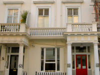 The lounge at Victoria Hostel