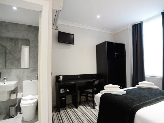 Rooms are simple but clean at Airways Hotel