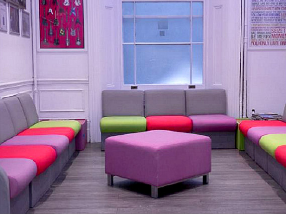 Relax in the lounge area