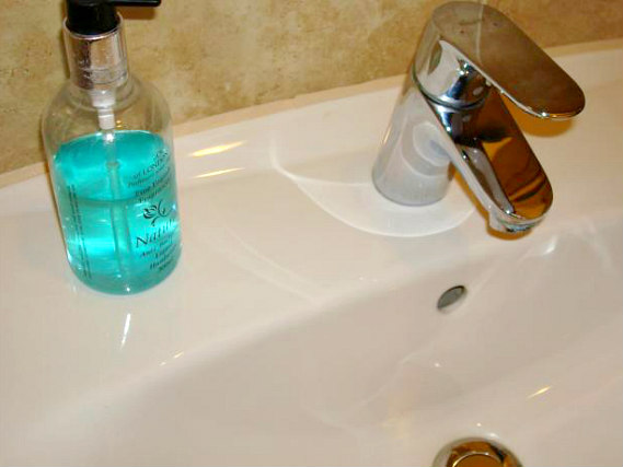 One of the bathrooms