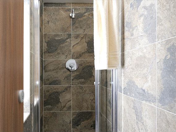 A typical bathroom at Goldsmiths House
