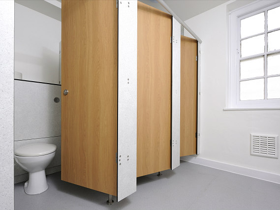 One of the bathrooms