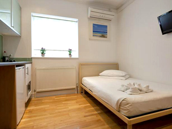 A typical room at 146 Suites Gloucester Place