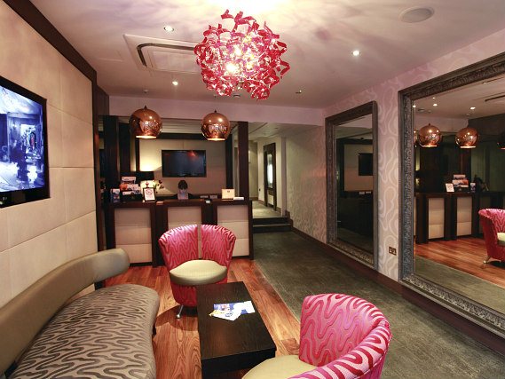 Relax in the lounge area