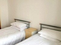A typical twin room at Lindal Hotel