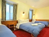 A typical quad room at Jesmond Dene Hotel