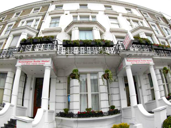 The exterior of Kensington Suite Hotel