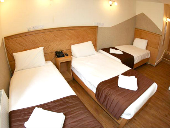 Families and friends can share a triple room