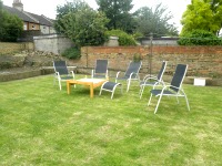 Unwind after a long day in the communal garden