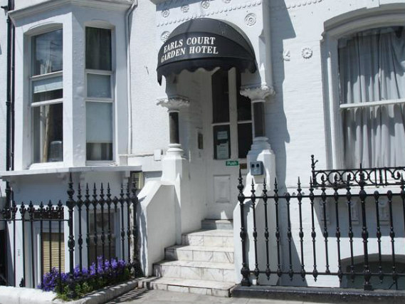 The exterior of Earls Court Garden Hostel