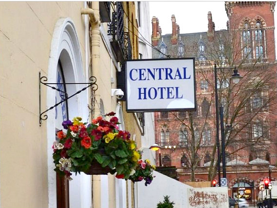 The outside of Central Hotel London
