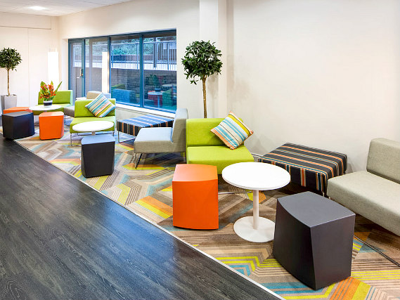 Relax in the lounge area