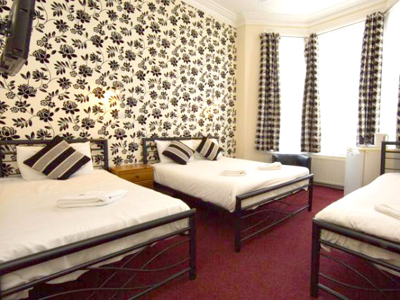 Families and friends can share a quad room