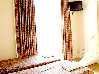 Rooms are airy and have flat-screen LCD TV's