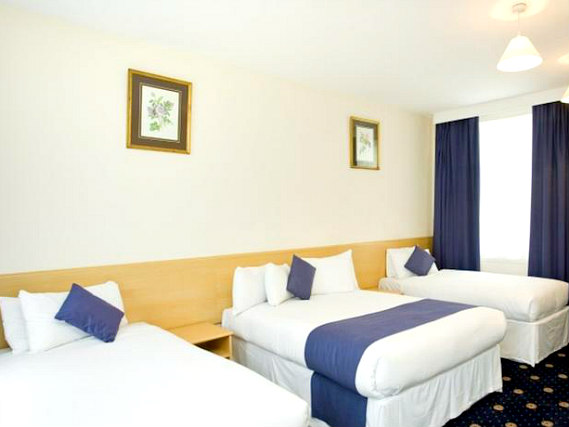 Quad rooms are great for friends and family sharing
