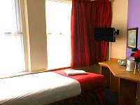 Single rooms are spacious and fresh