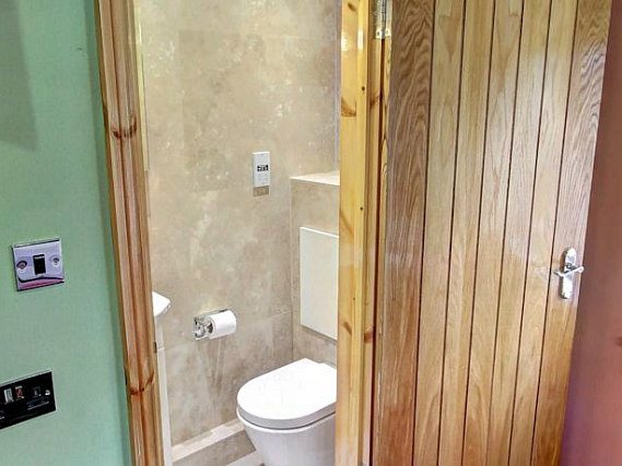 One of the bathrooms