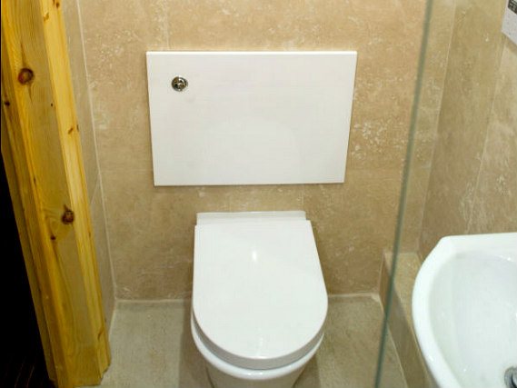 One of the bathrooms