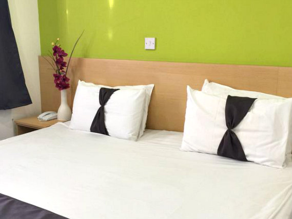 A typical double room at Clapham South Belvedere Hotel