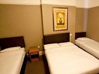 A typical quad room at Newham Hotel