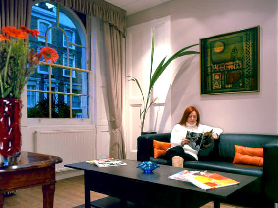 Relax in the lounge area