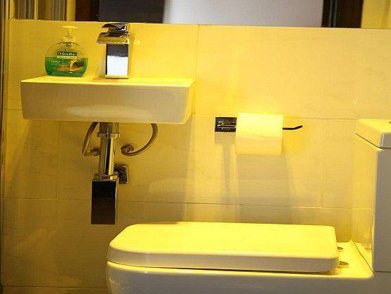 One of the bathrooms