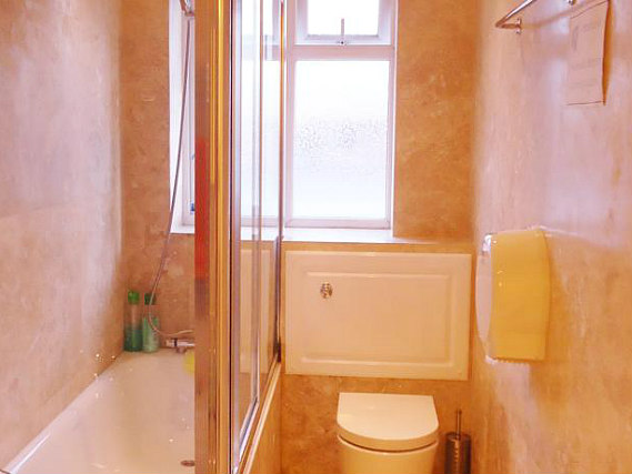 One of the bathrooms