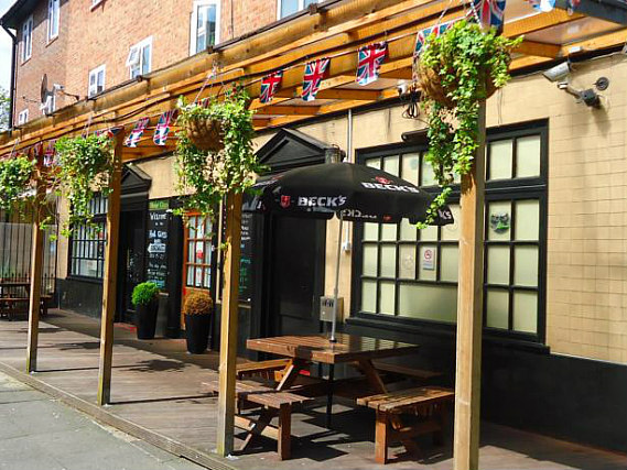 An outside view of Hour Glass Hotel