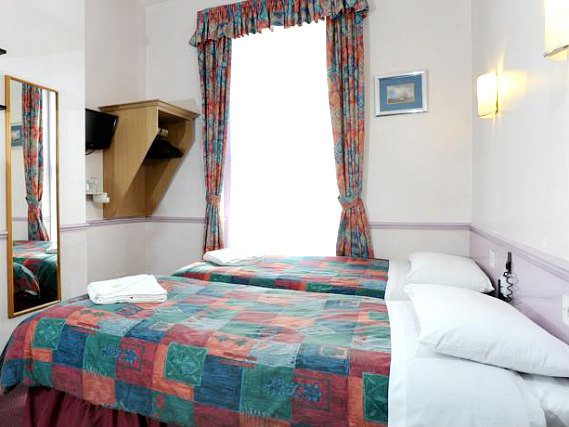 A twin room is perfect for two guests