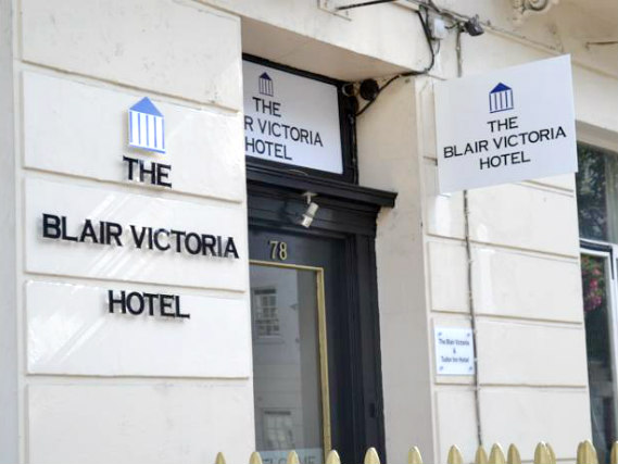 The outside of Blair Victoria Hotel