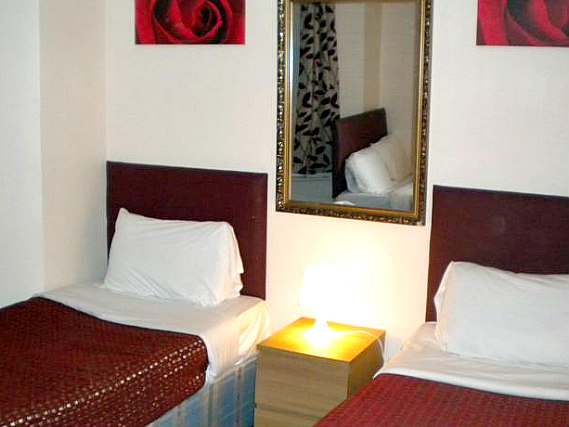 A twin is great for two guests