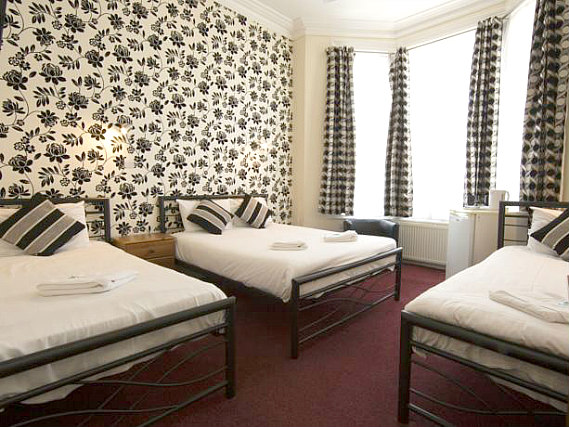 Families and friends can share a quad room