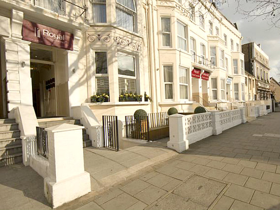 An outside view of Royal London Hotel