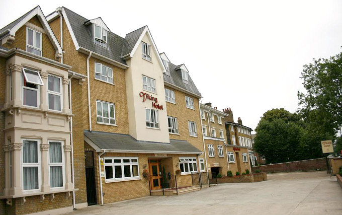 The exterior of Viking Hotel London