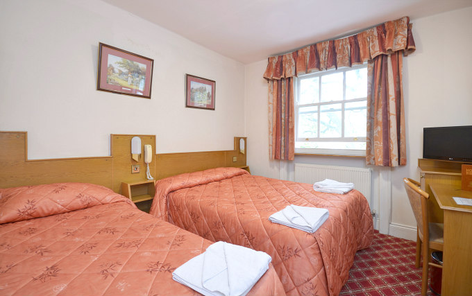 A typical triple room at Viking Hotel London