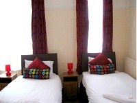 The spacious triple rooms are great for friends sharing
