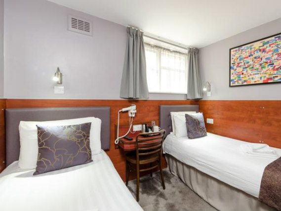 Twin rooms are comfortable and clean