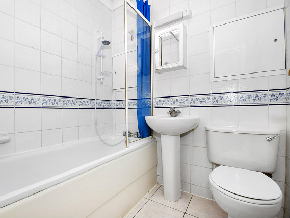 A typical bathroom at Access Apartments Marble Arch