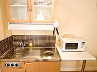 A Kitchenette at 60 Warwick House Studios London