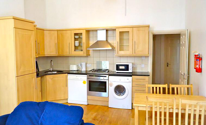 A kitchen at Access Apartments Earls Court