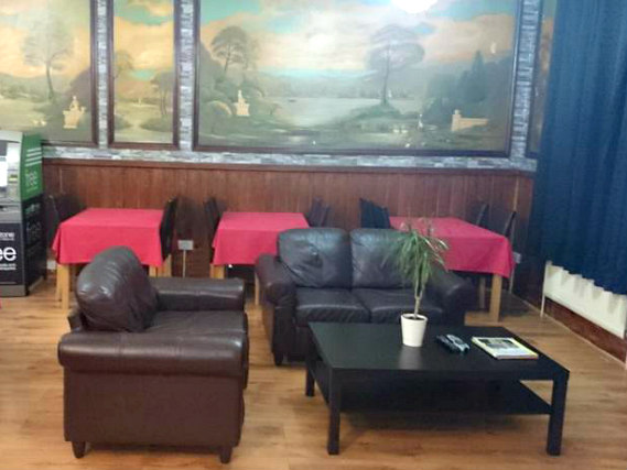 Relax in the lounge area