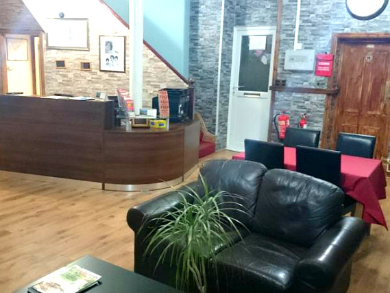 Relax in the lounge area