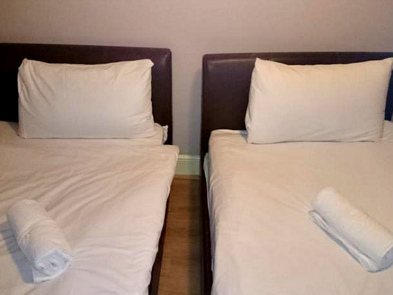 A twin is great for two guests