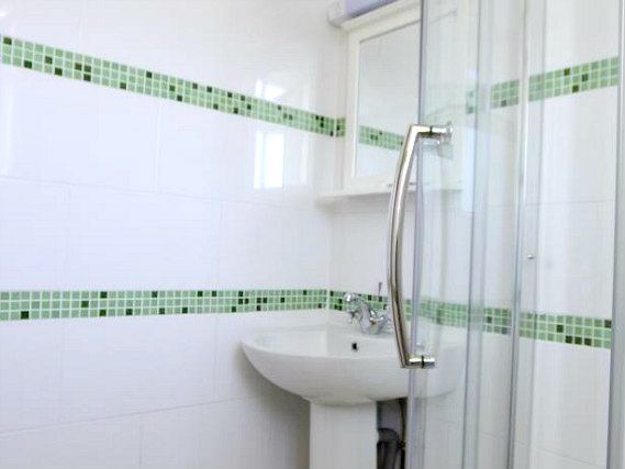 One of the bathrooms